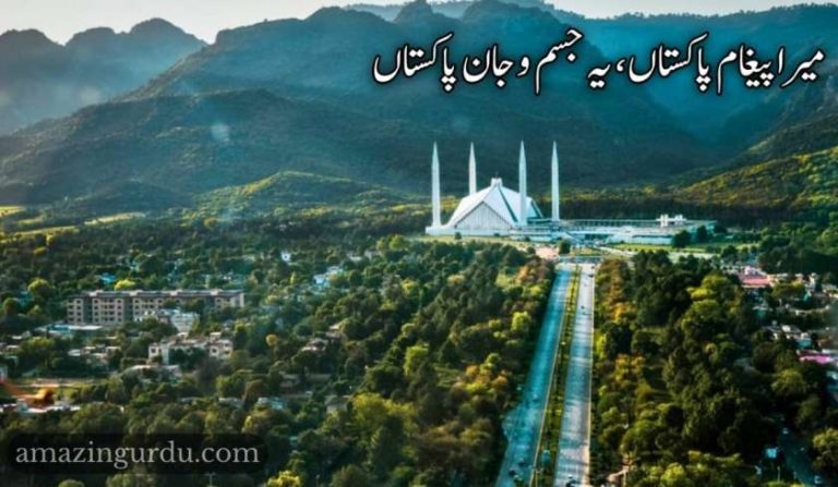 میرا پیغام پاکستاں، یہ جسم و جان پاکستاں
