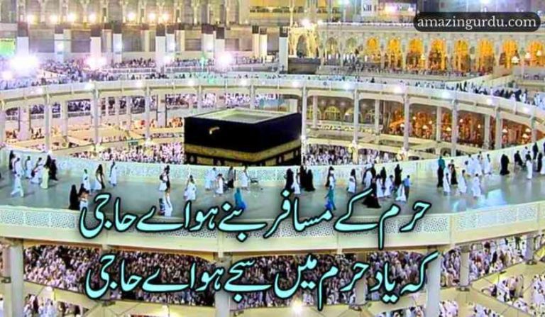 حرم کے مسافر بنے ہو اے حاجی | حج پر اشعار