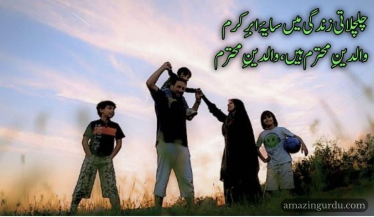 چلچلاتی زندگی میں سایۂ ابرِ کرم والدین محترم
