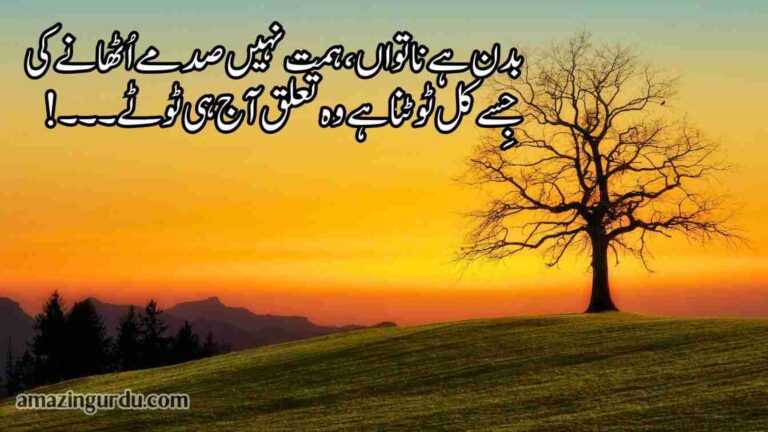 مجھے تم بخش دینا گر اُمیدوں کی کڑی ٹوٹے | خوبصورت اردو شاعری