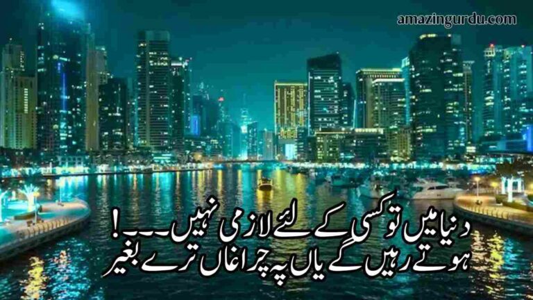 چلتی رہے گی دنیا اے ناداں ترے بغیر | تلخ حقیقت پر مبنی شاعری