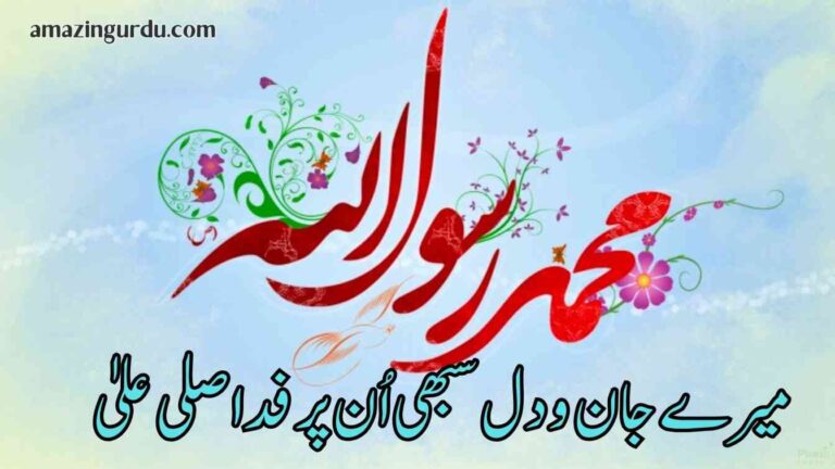 میرے جان و دل سبھی اُن پر فدا صلی علیٰ | نعت شریف اردو
