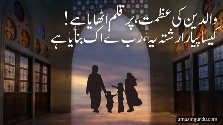 والدین کی عظمت ، پر قلم اٹھایا ہے | والدین کی محبت پر لکھے گئے اشعار
