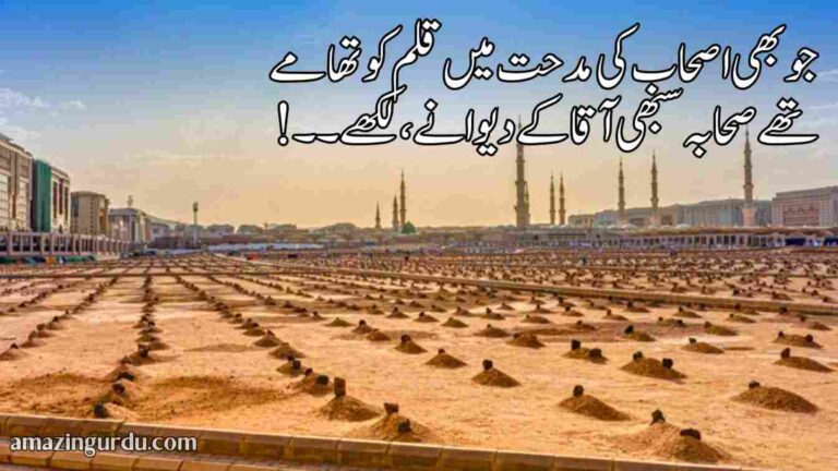 جس کو اصحاب سے الفت ہے ترانے لکھے | شان صحابہ پر کلام