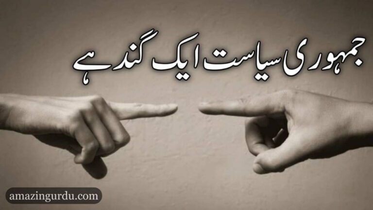 جمہوری سیاست ایک گند ہے |کیچڑ میں اترتے وقت یا تو کچھا پہن لیں یا پرواہ مت کریں