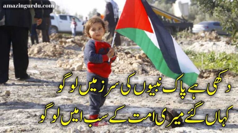 دکھی ہے پاک نبیوں کی سرزمیں لوگو | مسجد اقصی پر اشعار | poetry on Palestine