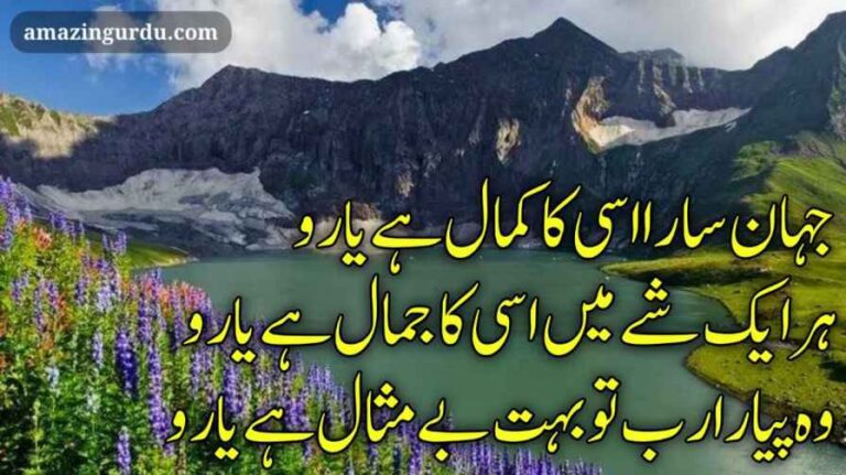 میرا خدا بھی وہی ہے تیرا خدا بھی وہی | حمدیہ اشعار | best hamd poetry in urdu