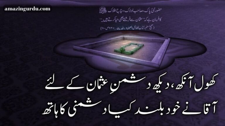 بیعت تھی جان دینے کی اور تھا نبی کا ہاتھ | حضرت عثمان رضی اللہ عنہ کی شان میں کلام