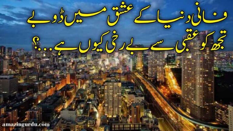دل کی دنیا میں کھلبلی کیوں ہے ؟ | دنیا کی بے ثباتی پر اشعار | Urdu poetry sad 2 lines