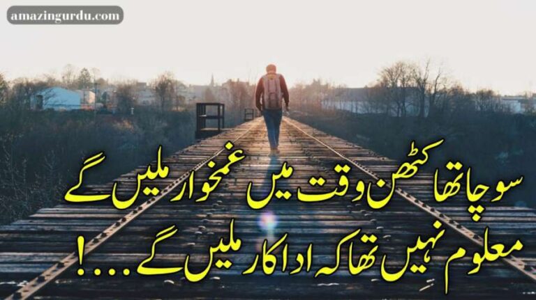 سوچا تھا کٹھن وقت میں غمخوار ملیں گے | مطلبی دوست شاعری | friend poetry