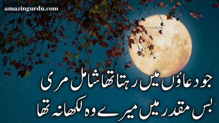 کچھ بھی تو پھر بنا اس کےدیکھا نہ تھا |دکھی اداس شاعری | urdu sad poetry 2 lines