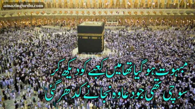 اللہ کے گھر پہ جیسے ہی پہلی نظر گئی | حج و عمرہ پر اشعار |hajj poetry in urdu