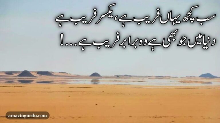 سب کچھ یہاں فریب ہے یکسر فریب ہے | فریب پر اشعار |sad poetry urdu 2 lines