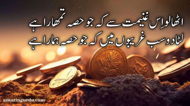 اٹھا لو اِس غنیمت سے کہ جو حصہ تمھارا ہے | خوبصورت اردو شاعری | Urdu poetry beautiful