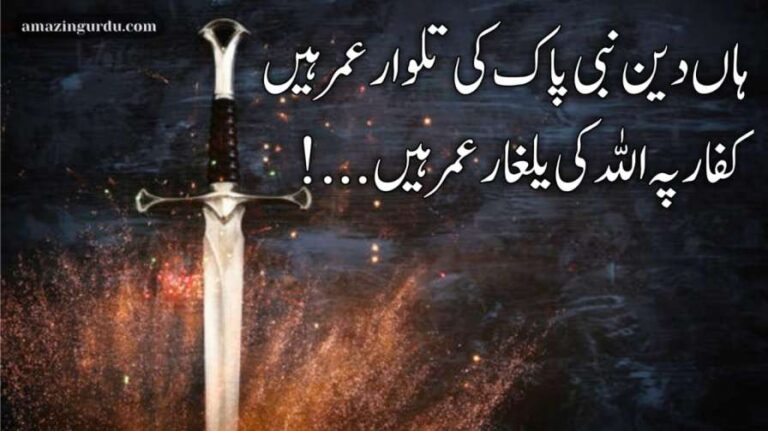 ہاں دین نبی پاک کی تلوار عمر ہیں | شان عمر فاروق پر خوبصورت اردو شاعری