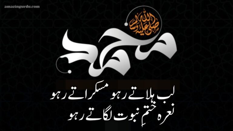 لب ہلاتے رہو مسکراتے رہو نعرہ ختمِ نبوت لگاتے رہو | ختم نبوت پر زبردست اردو اشعار