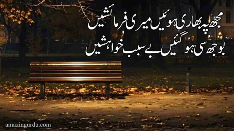 مجھ پہ بھاری ہوئیں میری فرمائشیں | خوبصورت اردو شاعری |heart touching poetry in urdu 2 lines sms