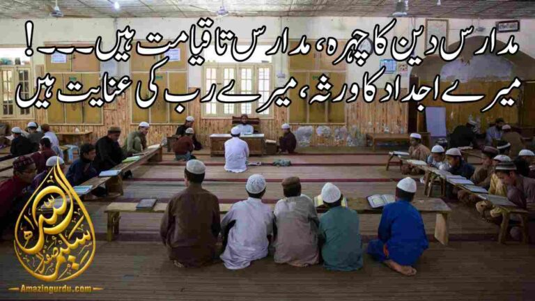 مدارس دین کا چہرہ مدارس تاقیامت ہیں | مدارس پر ایک نظم