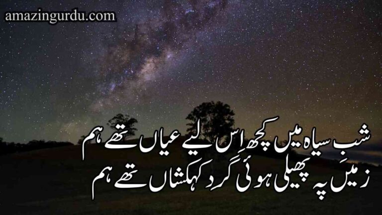 شبِ سیاہ میں کچھ اِس لیے عیاں تھے ہم | اردو اداس شاعری | sad poetry in urdu text